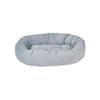 Donut Bed For Dogs in Powder Blue Fabric Finish Size - LRG