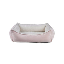 Oslo Ortho Bed For Dogs in Blush Fabric Finish Size - MED