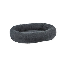 Donut Bed For Dogs in Grey Sheepskin Fabric Finish Size - MED