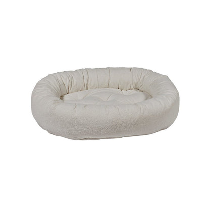 Donut Bed For Dogs in Vanilla Fabric Finish Size - SML
