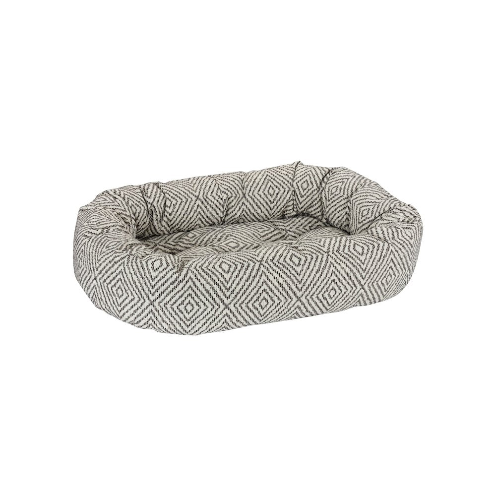Donut Bed For Dogs in Diamondback Fabric Finish Size - LRG