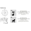 Buttercup Bed For Dogs in Cloud Fabric Finish Size - SML (24")
