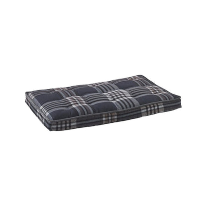 Luxury Crate Mattress For Dogs in Greystone Tartan Fabric Finish Size - XXL