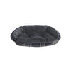 Crescent Bed For Dogs in Greystone Tartan Fabric Finish Size - XL