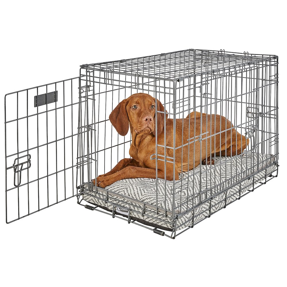 Luxury Crate Mattress For Dogs in Iron Mountain Fabric Finish Size - MED