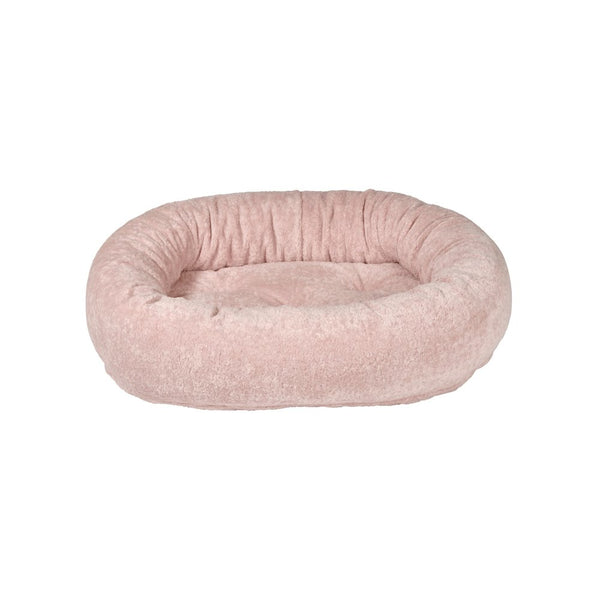 Donut Bed For Dogs in Pink Champagne Fabric Finish Size - XS