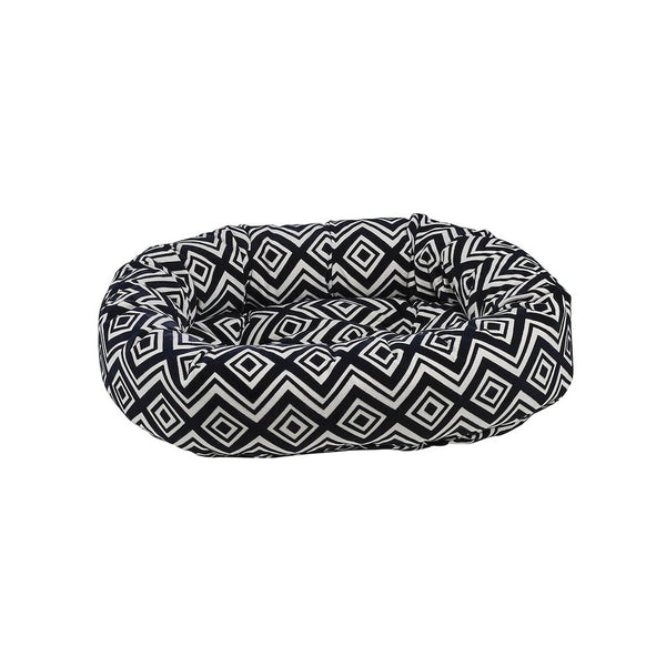 Donut Bed For Dogs in Azure Fabric Finish Size - LRG