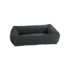 Urban Lounger Bed For Dogs in Grey Sheepskin Fabric Finish Size - MED