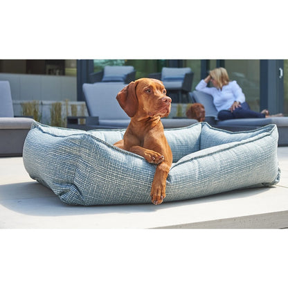Urban Lounger Bed For Dogs in Herringbone Fabric Finish Size - SML