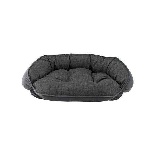 Crescent Bed For Dogs in Storm Fabric Finish Size - MED