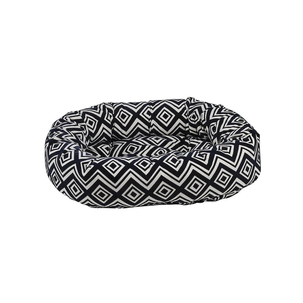 Donut Bed For Dogs in Azure Fabric Finish Size - XXL