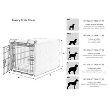 Crate Cover Bed For Dogs in Greystone Tartan Fabric Finish Size - XXL