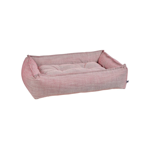Sterling Lounge Bed For Dogs in Berry Fabric Finish Size - SML