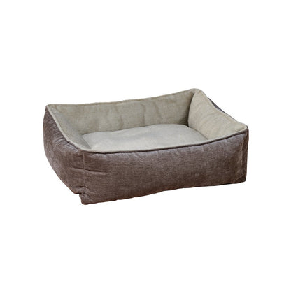 B-Lounge Bed For Dogs in Fawn Fabric Finish Size - LRG