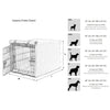 Crate Cover Bed For Dogs in Allumina Fabric Finish Size - SML