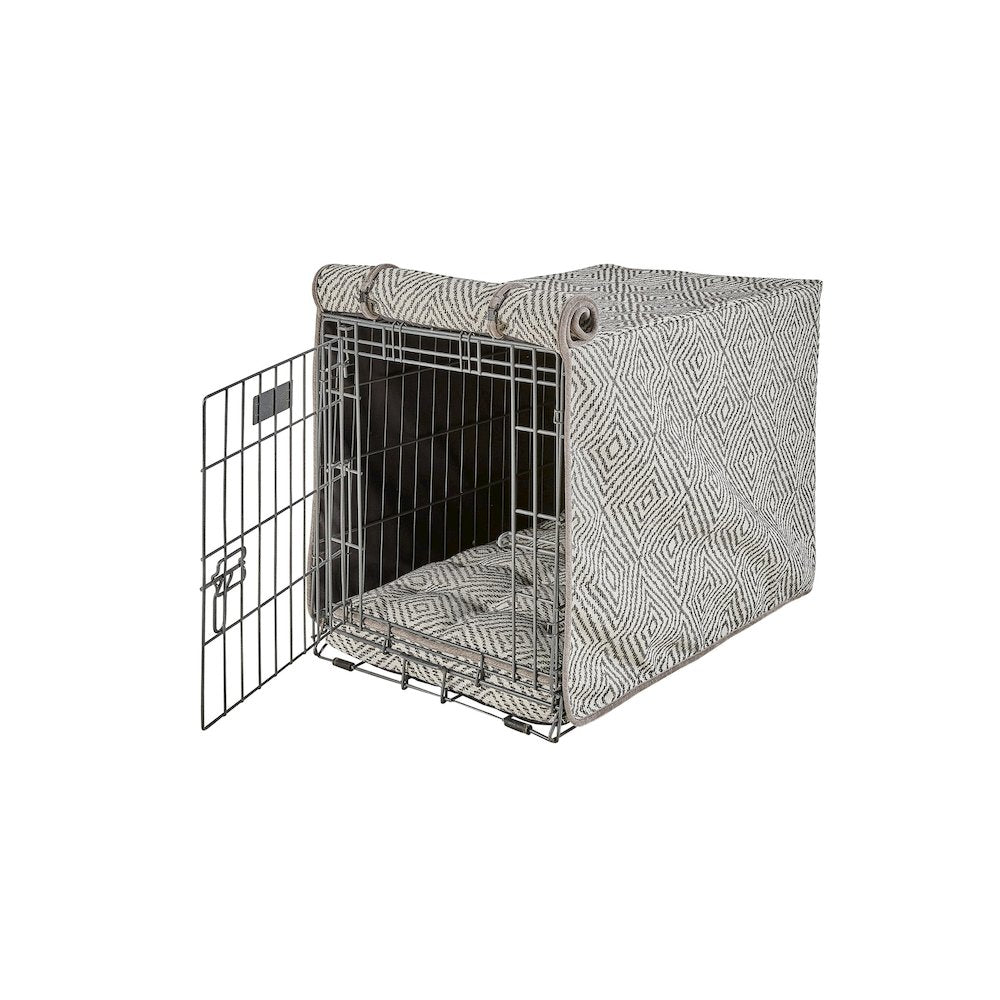 Crate Cover Bed For Dogs in Diamondback Fabric Finish Size - MED