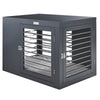 Moderno Crate Bed For Dogs in Grey Fabric Finish Size - LRG