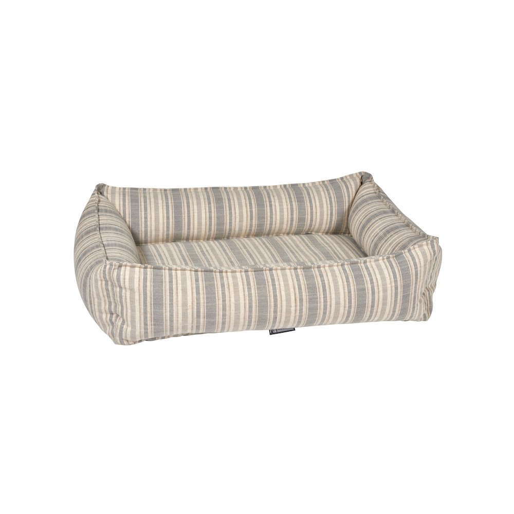 Urban Lounger Bed For Dogs in Harper Stripe Fabric Finish Size - SML