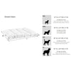 Dream FutonBed For Dogs in Winter White Fabric Finish Size - LRG