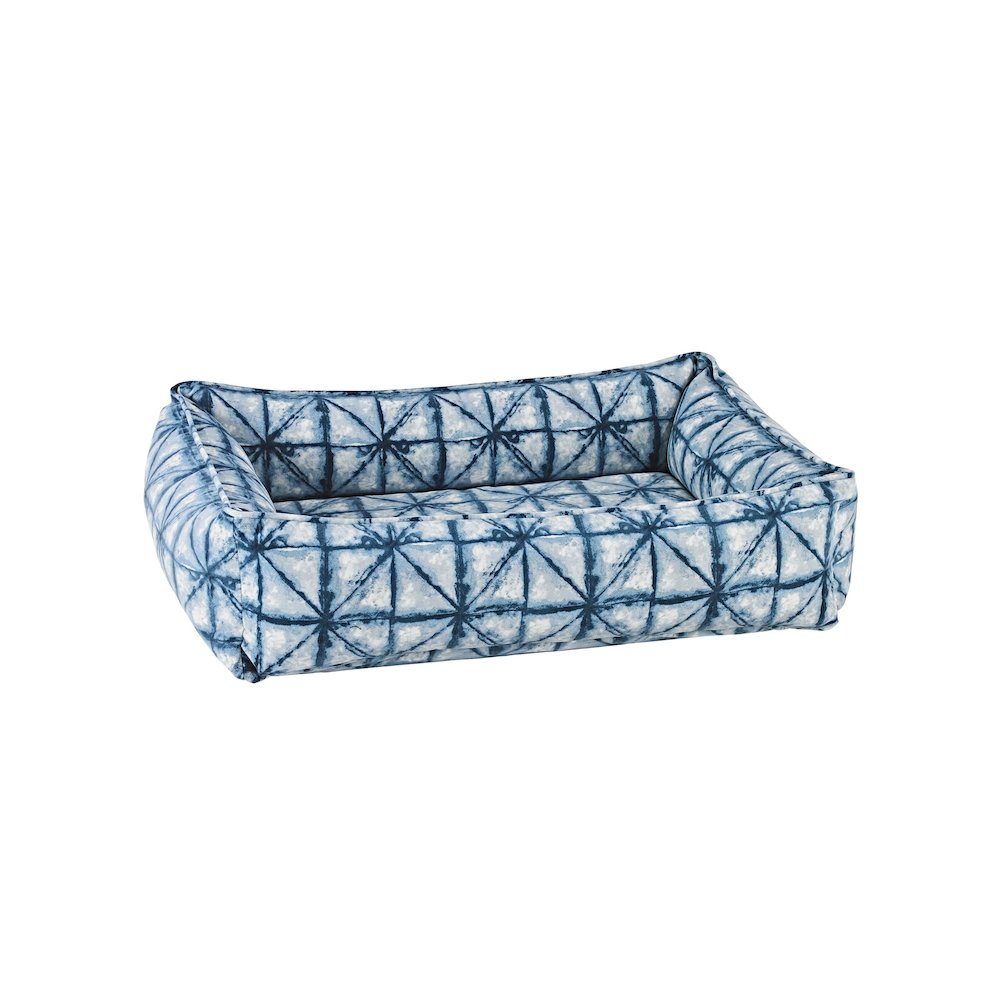 Urban Lounger Bed For Dogs in Shibori Fabric Finish Size - LRG