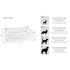 Outdoor Urban Lounger Bed For Dogs in Dune Fabric Finish Size - MED