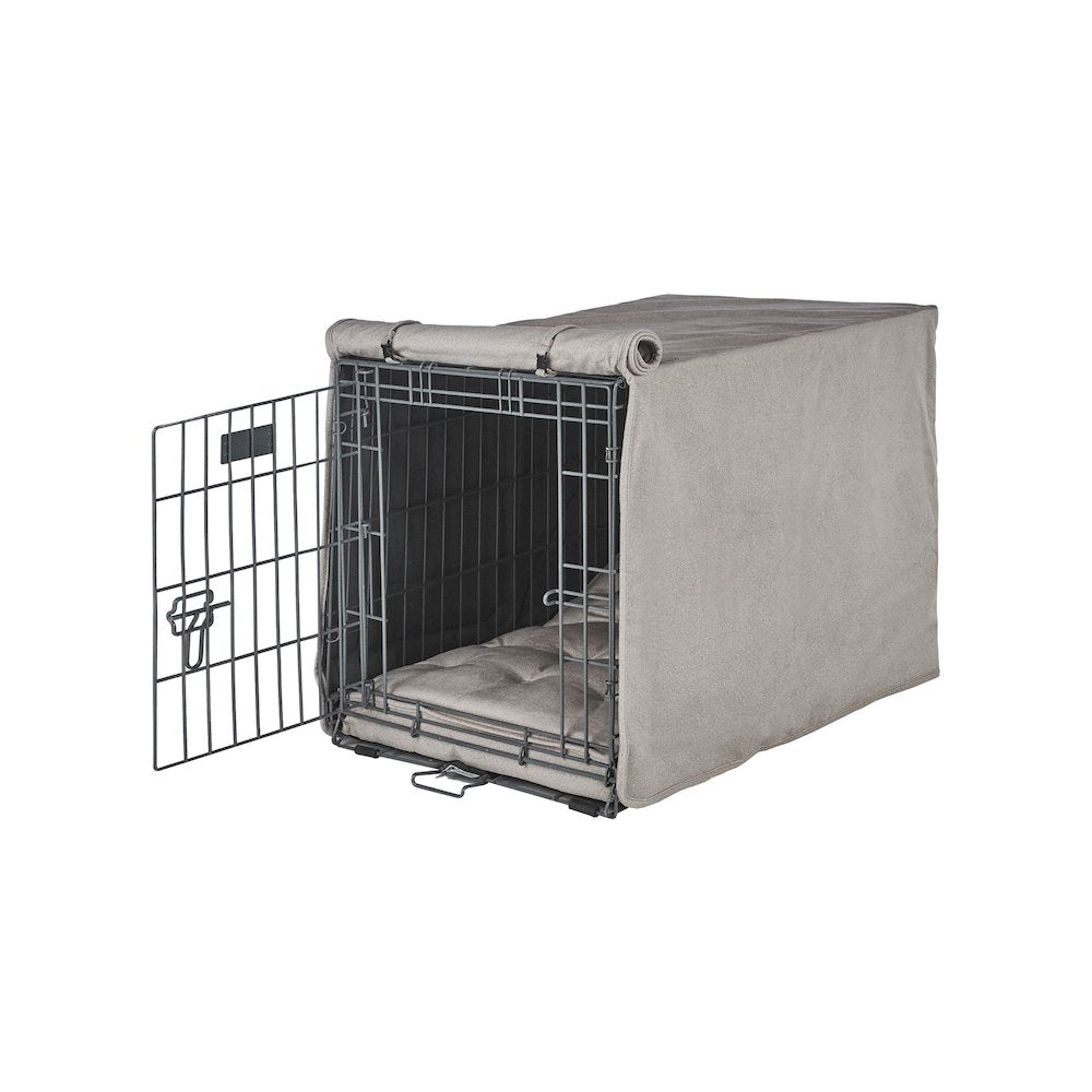 Crate Cover Bed For Dogs in Sandstone Fabric Finish Size - XL