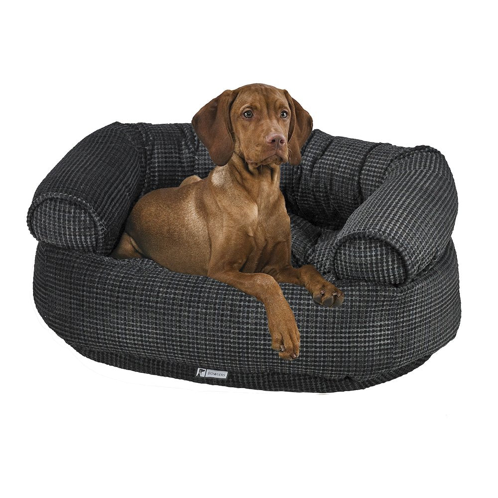 Double DonutBed For Dogs in Iron Mountain Fabric Finish Size - LRG