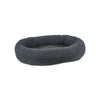 Donut Bed For Dogs in Grey Sheepskin Fabric Finish Size - LRG