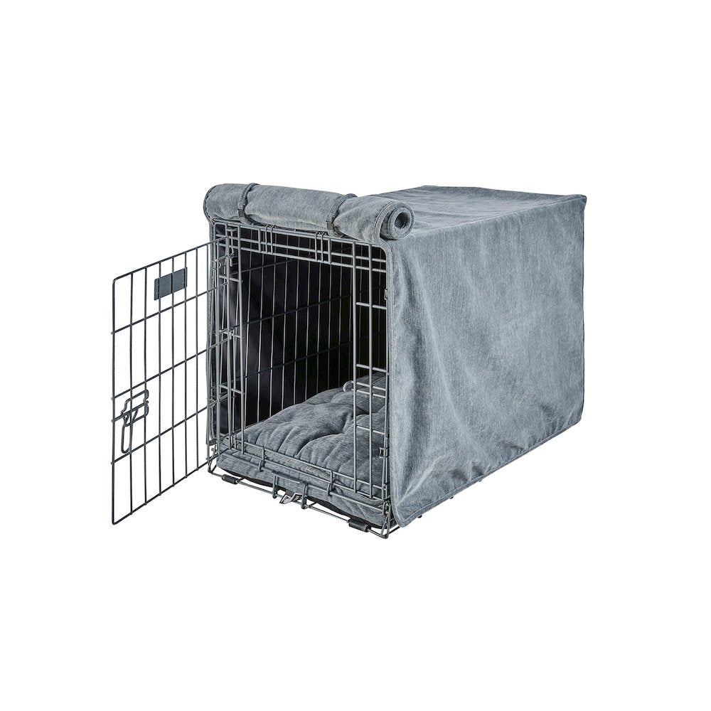 Crate Cover Bed For Dogs in Mineral Fabric Finish Size - SML