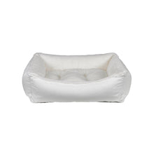 Scoop Bed For Dogs in Winter White Fabric Finish Size - XL