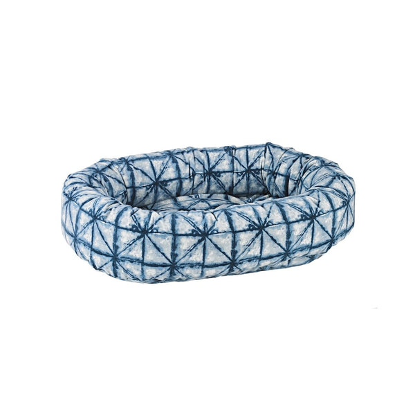 Donut Bed For Dogs in Shibori Fabric Finish Size - SML