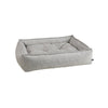 Sterling Lounge Bed For Dogs in Stone Grey Fabric Finish Size - SML