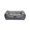 Signature Scoop Bed For Dogs in Signature Noir Fabric Finish Size - XL