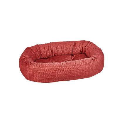 Donut Bed For Dogs in Cherry Bones Fabric Finish Size - SML