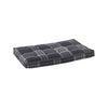 Luxury Crate Mattress For Dogs in Greystone Tartan Fabric Finish Size - LRG