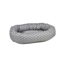 Donut Bed For Dogs in Mercury Fabric Finish Size - MED