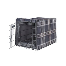 Crate Cover Bed For Dogs in Greystone Tartan Fabric Finish Size - XXL