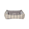 Scoop Bed For Dogs in Harper Stripe Fabric Finish Size - SML