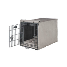 Crate Cover Bed For Dogs in Sandstone Fabric Finish Size - MED