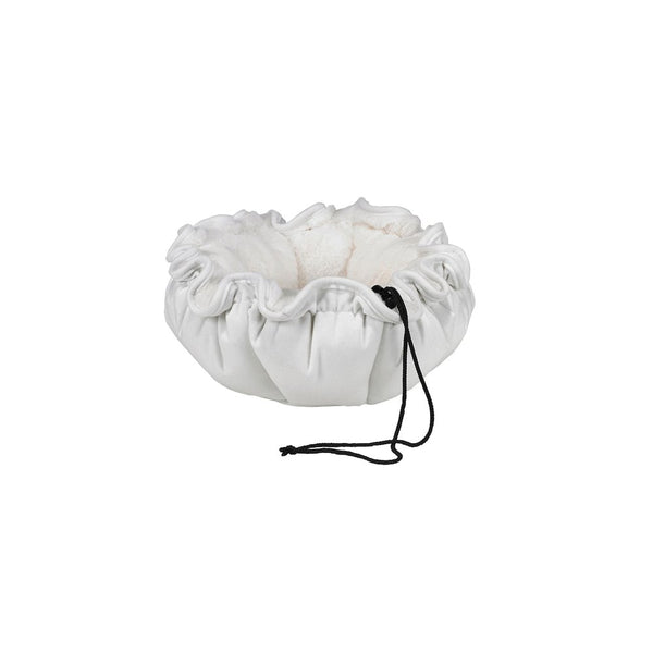 Buttercup Bed For Dogs in Winter White Fabric Finish Size - LRG (32")