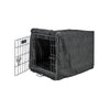 Crate Cover Bed For Dogs in Iron Mountain Fabric Finish Size - MED
