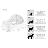 Canopy Bed For Dogs in Cloud Fabric Finish Size - SML
