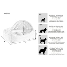 Canopy Bed For Dogs in Cloud Fabric Finish Size - SML