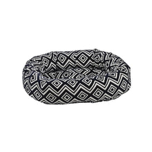 Donut Bed For Dogs in Azure Fabric Finish Size - MED