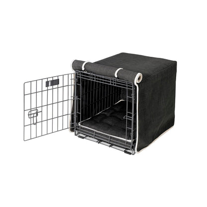 Crate Cover Bed For Dogs in Storm  Fabric Finish Size - MED