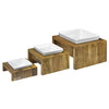 Artisan Wood Feeder - Single in Bamboo Fabric Finish Size - SML