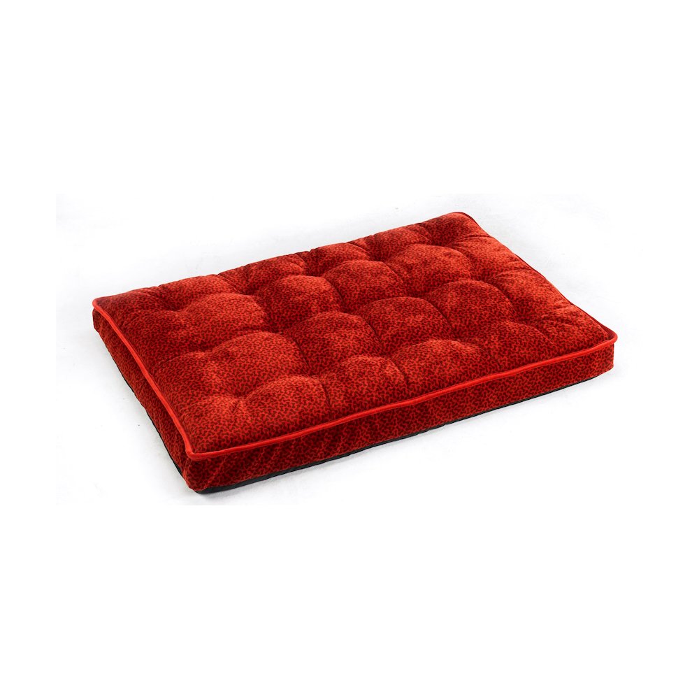 Luxury Crate Mattress For Dogs in Cherry Bones  Fabric Finish Size - XL