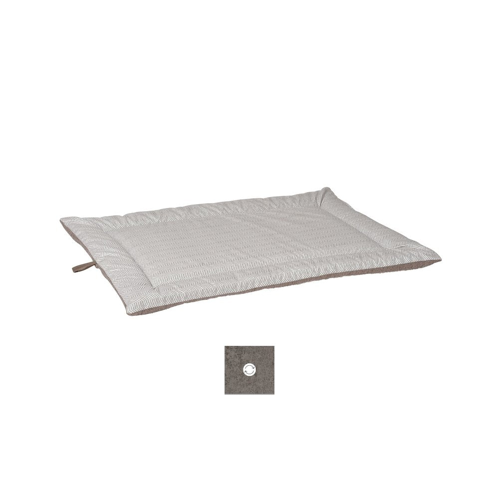 Cosmopolitan Mat For Dogs in Taupe Herringbone Fabric Finish Size - LRG