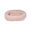 Donut Bed For Dogs in Pink Champagne Fabric Finish Size - SML