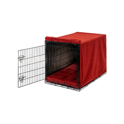 Crate Cover Bed For Dogs in Cherry Bones  Fabric Finish Size - MED
